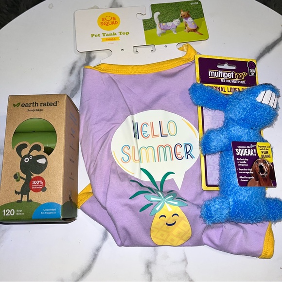 Curated visual reference: Visual Reference: Target Dog Target Earth Rateddog Waste Bagspet Tank Topsqueak Toy